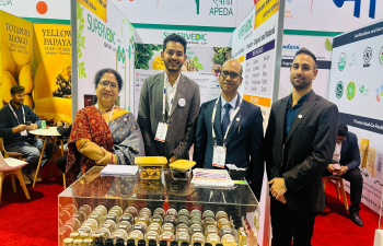 Mr. Abhishek Sharma, Consul (Commerce) inaugurated the India Pavilion at the Natural Product Expo 2025 at Anaheim Convention Center along with Ms. Vinita Sudhanshu, General Manager of APEDA on March 5th, 2025 at Anaheim, California.